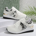 Floral Mesh Wedge Athletic