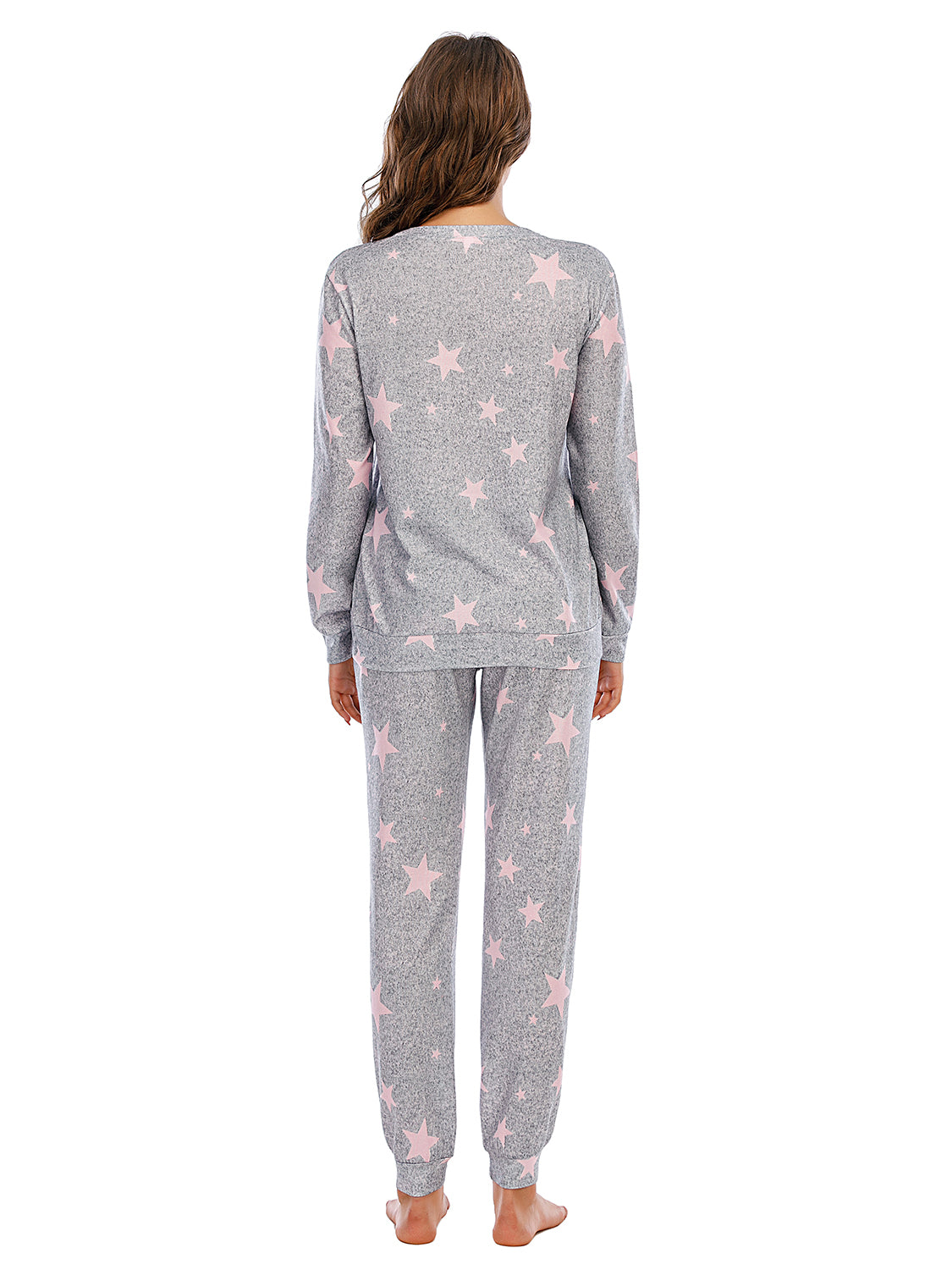 Star Top and Pants Lounge Set - Ladyez