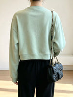 Crew NeckDrop Shoulder Sweatshirt