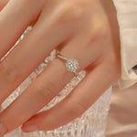 2 Carat Moissanite 925 Sterling Silver Ring