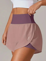 Pocketed High Waist Active Shorts - Ladyez