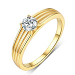 925 Sterling Silver Moissanite Ring - Ladyez