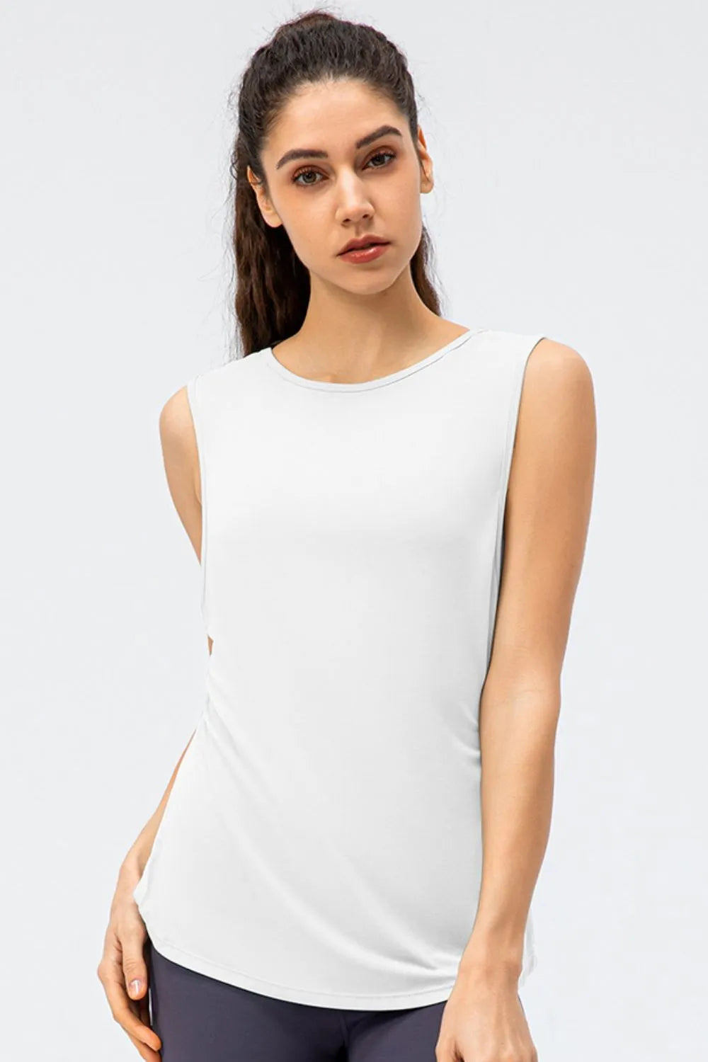 Cutout Reversible Active Tank - Ladyez