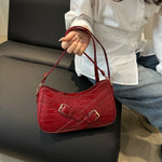 Crocodile Pattern Underarm Shoulder Bag - Ladyez