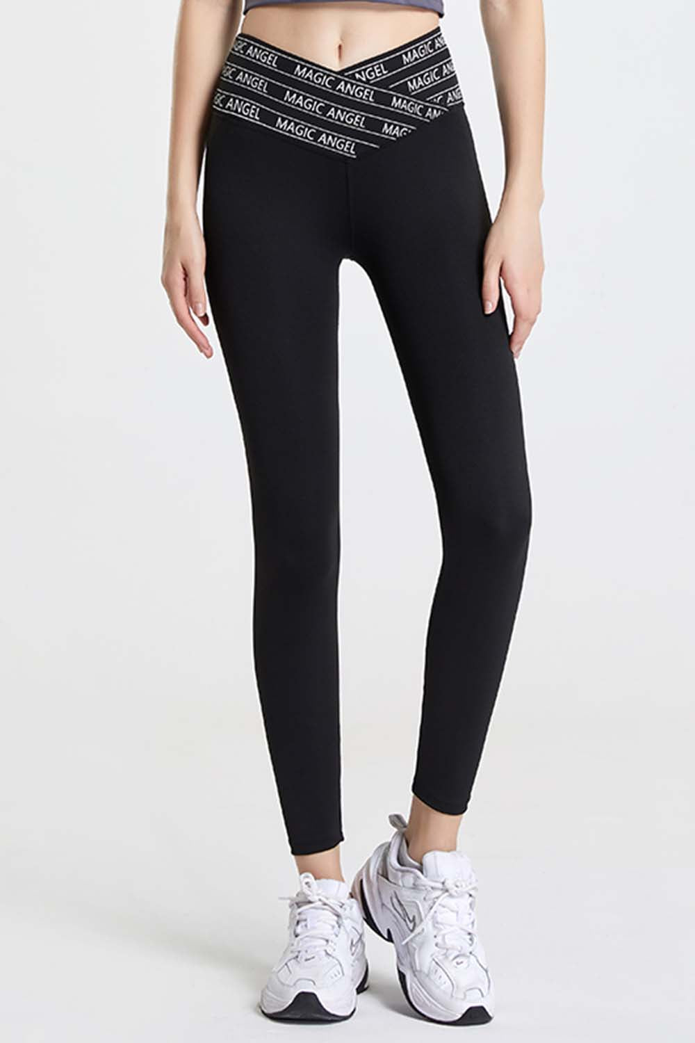 Wide Waistband Sports Pants - Ladyez