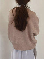 Asymmetric Button-Down Sweater