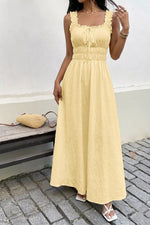 Square Neck Sleeveless Maxi Dress