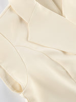 One Button Blazer & Wide Leg Pants Set