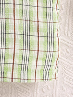 Children's Solid Color Polo & Plaid Overalls Set