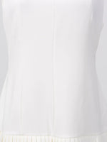 Square Neck Pleated Mini Dress