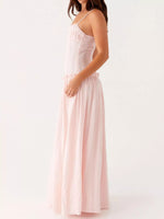Ruched Spaghetti Strap Maxi Dress