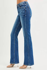 RISEN High RiseBootcut Jeans With Distressed Details