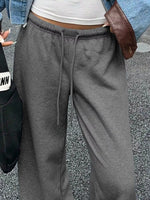 Wide Leg Drawstring Sweatpants