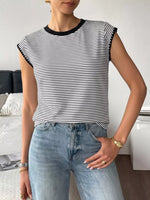 Classic Striped Crew Neck T-Shirt