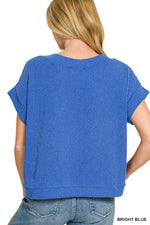 Zenana Raised Rib Cap Sleeve Top