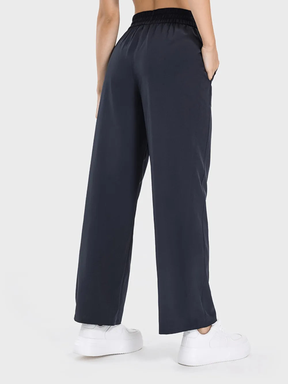 Millennia Drawstring Pocketed Active Pants - Ladyez