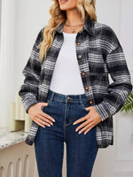 Plaid Button-Up Shirt
