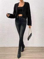 Open Front Long Sleeve Cardigan