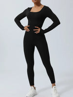 Twisted Backless Long Sleeve Jumpsuit - Ladyez