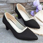 Point Toe Block Heels Pumps