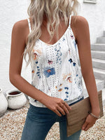 Floral Print V-Neck Casual Cami