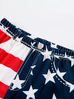 Children's Patriotic Freedom Ruffle Tank and Pants Set