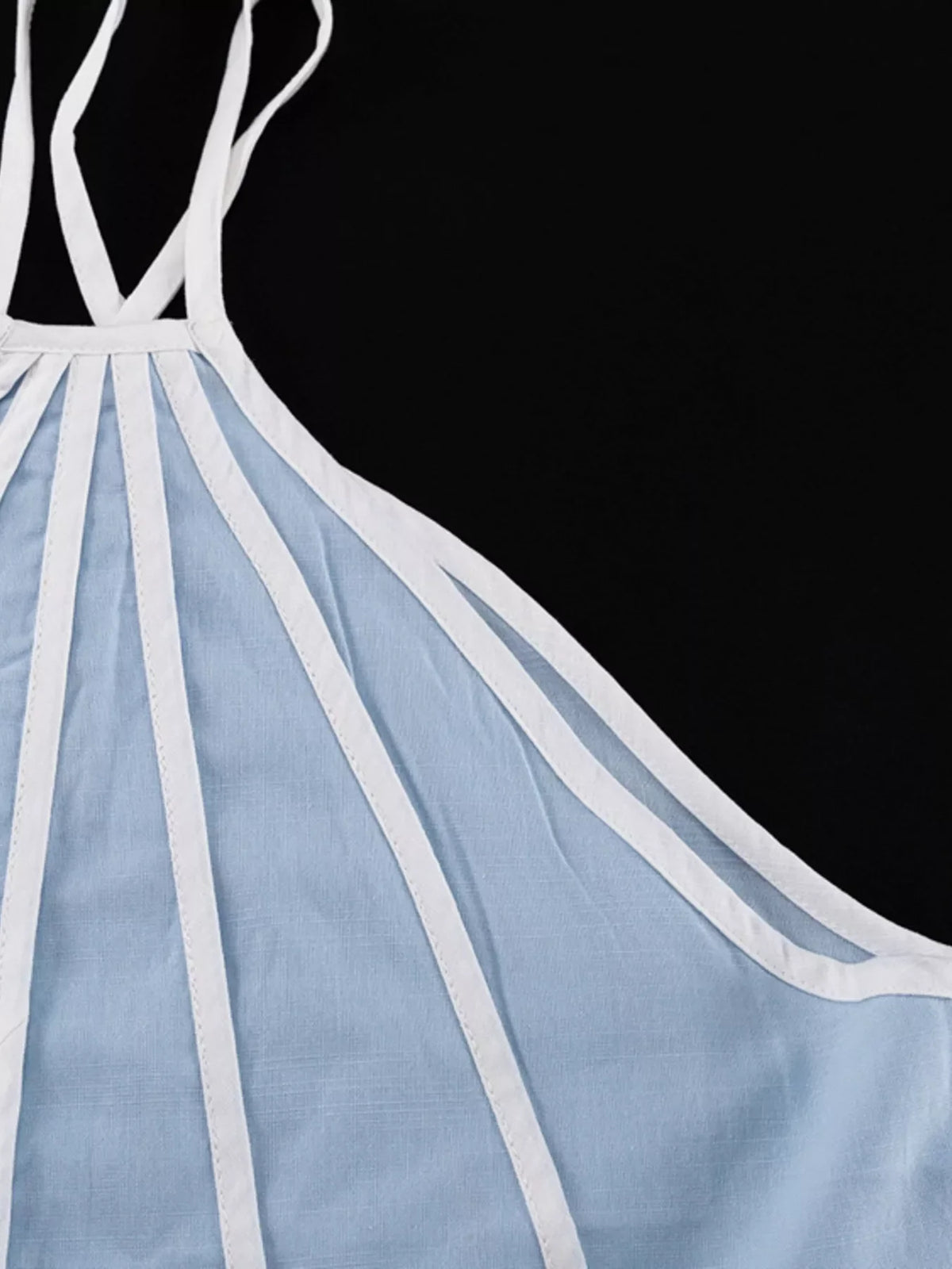 Halter Neck Scalloped Hem Top and Skirt Set
