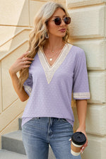 V-Neck Half Sleeve T-Shirt