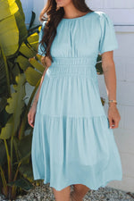 Round Neck Half Sleeve Dress