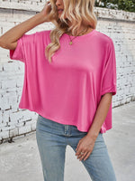 Lovelet Round Neck Half Sleeve T-Shirt - Ladyez