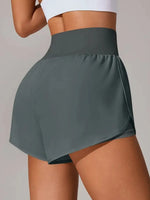 Pocketed High Waist Active Shorts - Ladyez