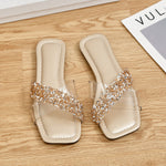Open Toe Rhinestone Sandals