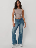 Solid Round Neck Tank - Ladyez