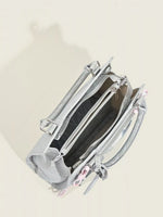 Clear Window Crossbody Bag with Bow Accents