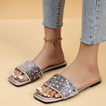 Sequin Open Toe Sandals