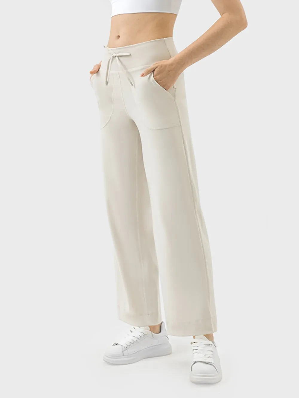 Millennia Drawstring Active Pants with Pockets - Ladyez