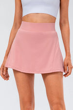 High Waist Pleated Active Skirt - Ladyez
