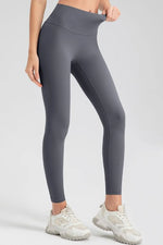 Wide Waistband Sport Leggings - Ladyez
