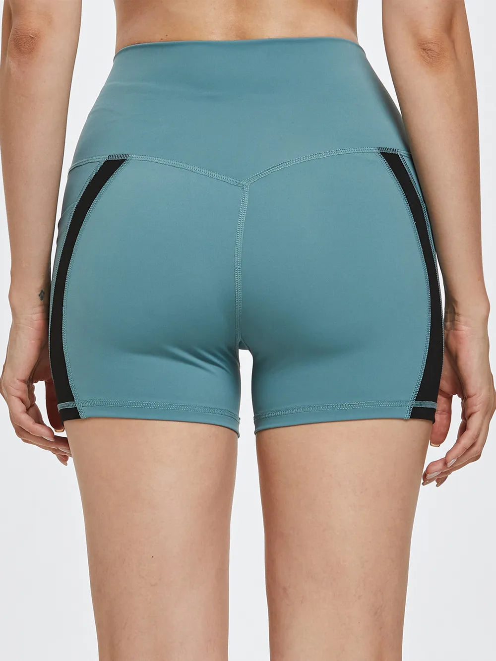 High Waist Active Shorts - Ladyez
