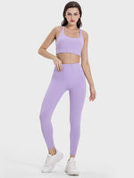 Millennia Square Neck Wide Strap Active Tank - Ladyez