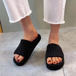 Open Toe Platform Slippers