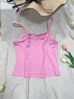 Solid Color Scoop Neck Cami