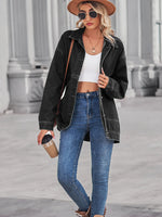 Button Up Long Sleeve Denim Jacket