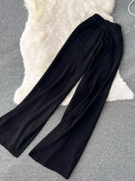 Short Sleeve Top and Wide Leg Pants Set