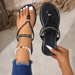 Toe Post Flats Sandals