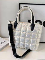 Bubble Textured Tote Crossbody Bag