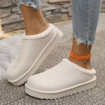 Cozy Plush Lined Platform Slippers