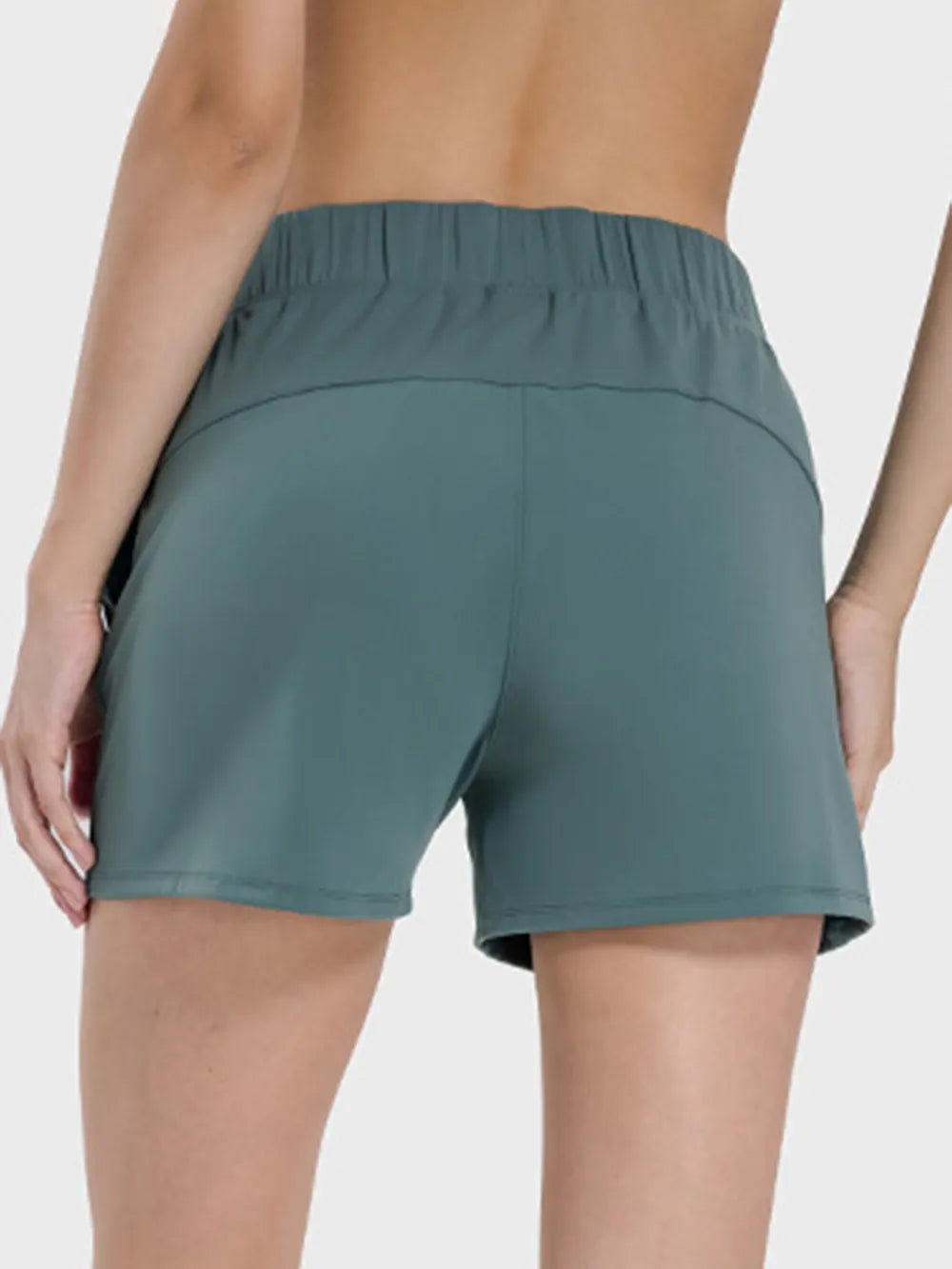Millennia Elastic Waist Active Shorts - Ladyez