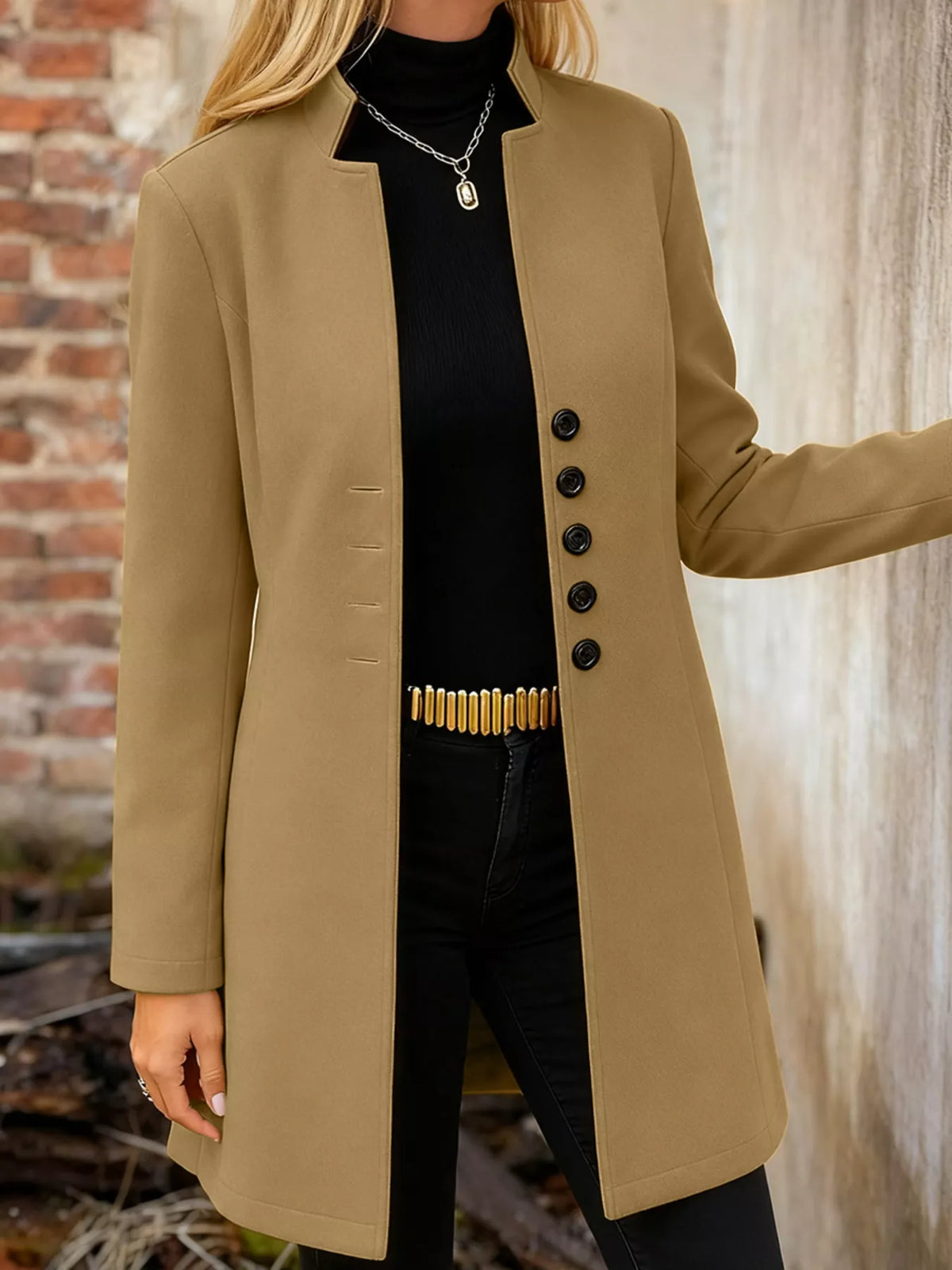 Button-Down Longline Outerwear