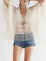 Lace Fringe Cover-Up